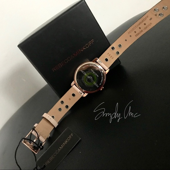 Rebecca Minkoff embellished leather strap watch - Picture 5 of 6